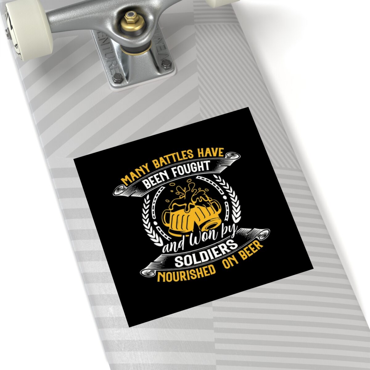 beer square stickers nourished on beer design perfect for beer lovers